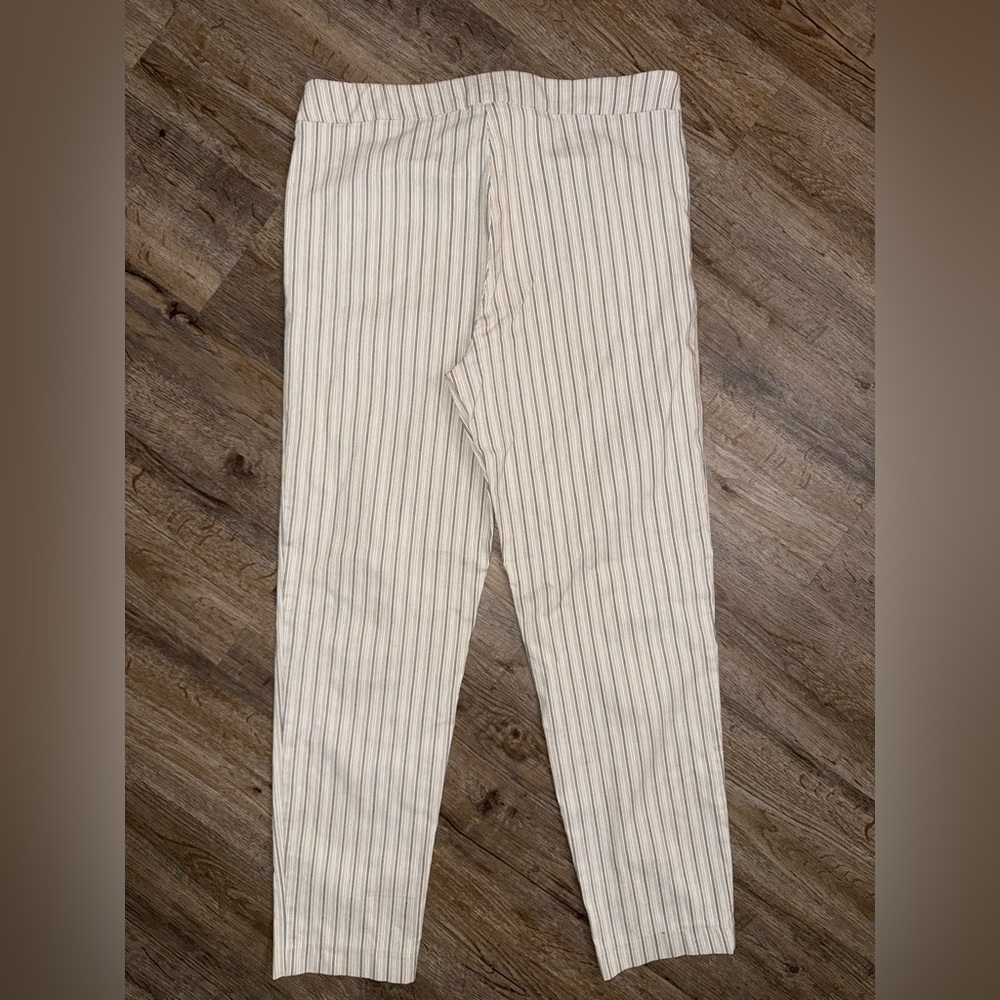 Zac & Rachel • Striped Stretch Pull On Ankle Pants - Picture 7 of 9